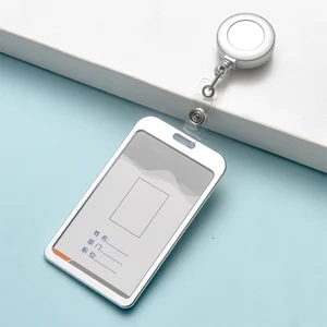 Женский и мужской держатель для карт, модный металлический выдвижной держатель для визиток и кредитных карт, детский чехол для удостоверения личности