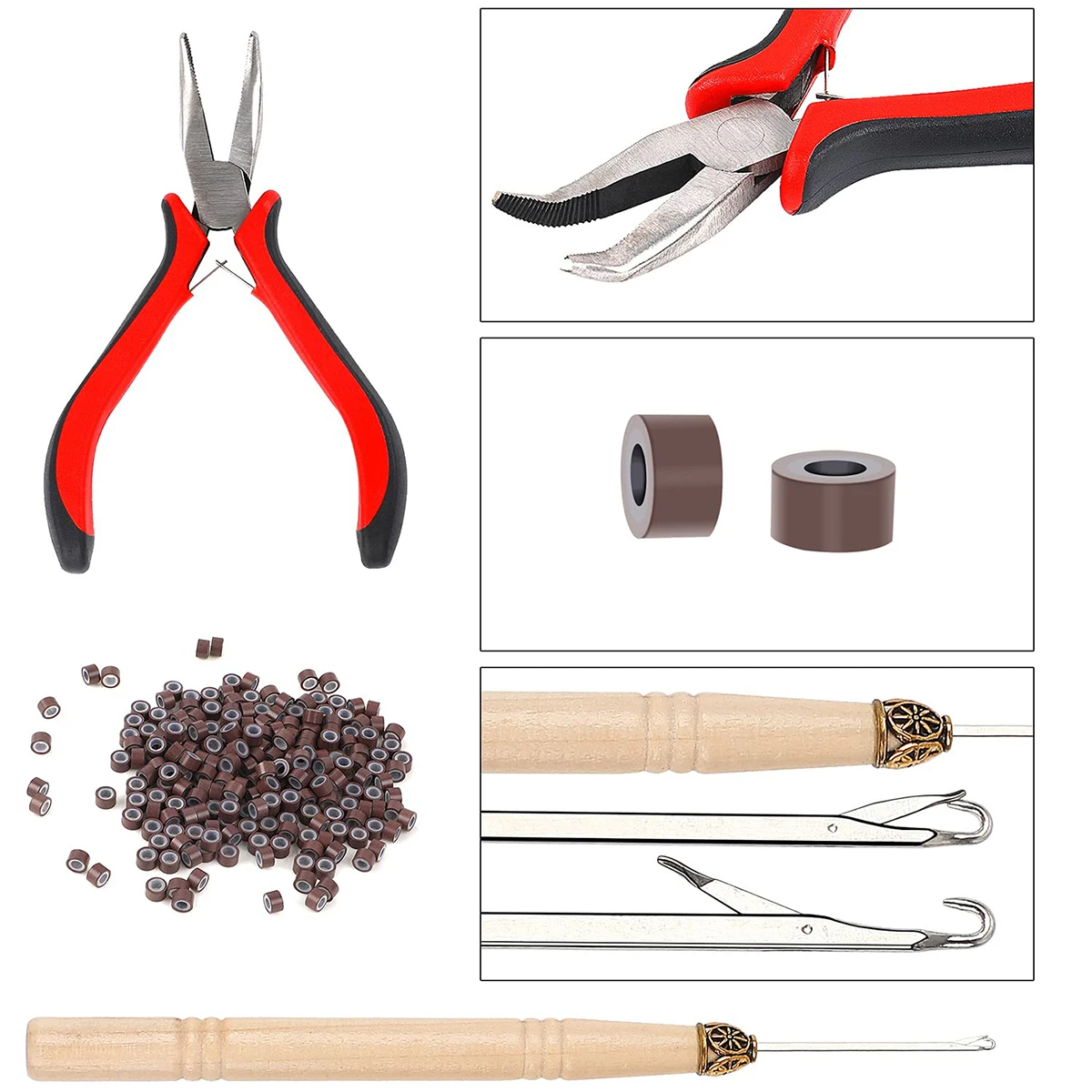 1800 шт. блестящие детские пряди для наращивания волос |