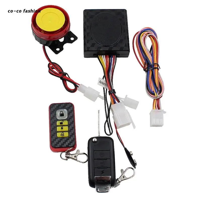 

517B Motorcycle Anti-Theft Security Alarm System Engine Start Remote Control Key
