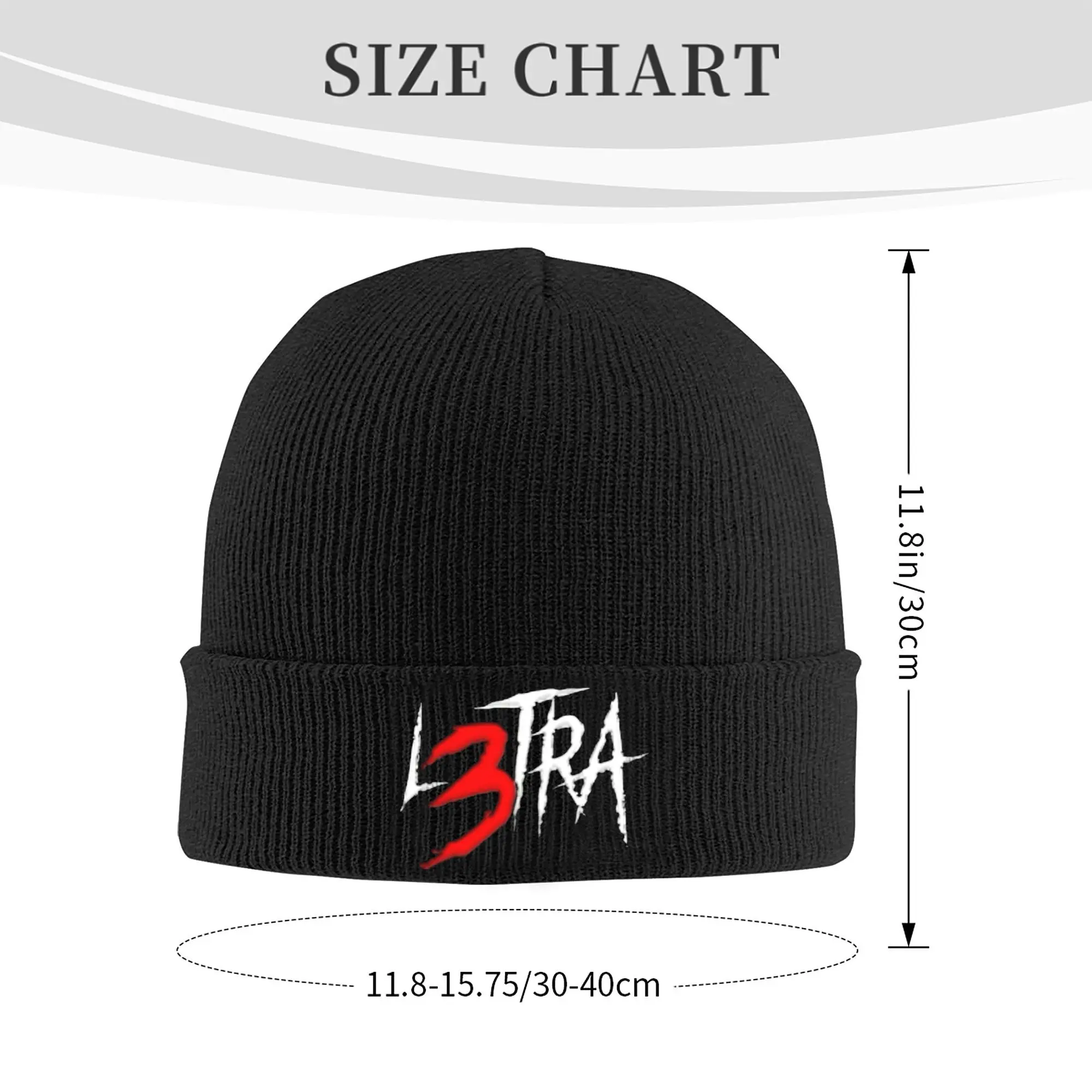 Шапка унисекс Slouchy Beanie L3tra Album Logo Luar La L Merch Теплые зимние вязаные шапки Вязаная