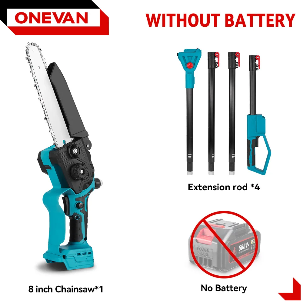 

ONEVAN 8-дюймовая аккумуляторная цепная пила для Makita18V