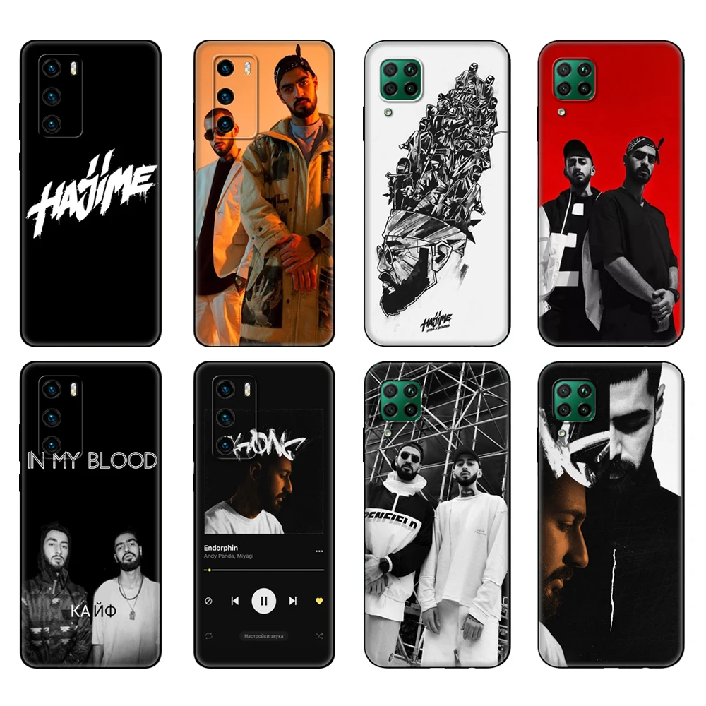 

Black tpu Case For Huawei P30 Lite P30 Pro P40 Case For Huawei P40 LITE E P Smart 2020 Case Cover Miyagi & Andy Panda