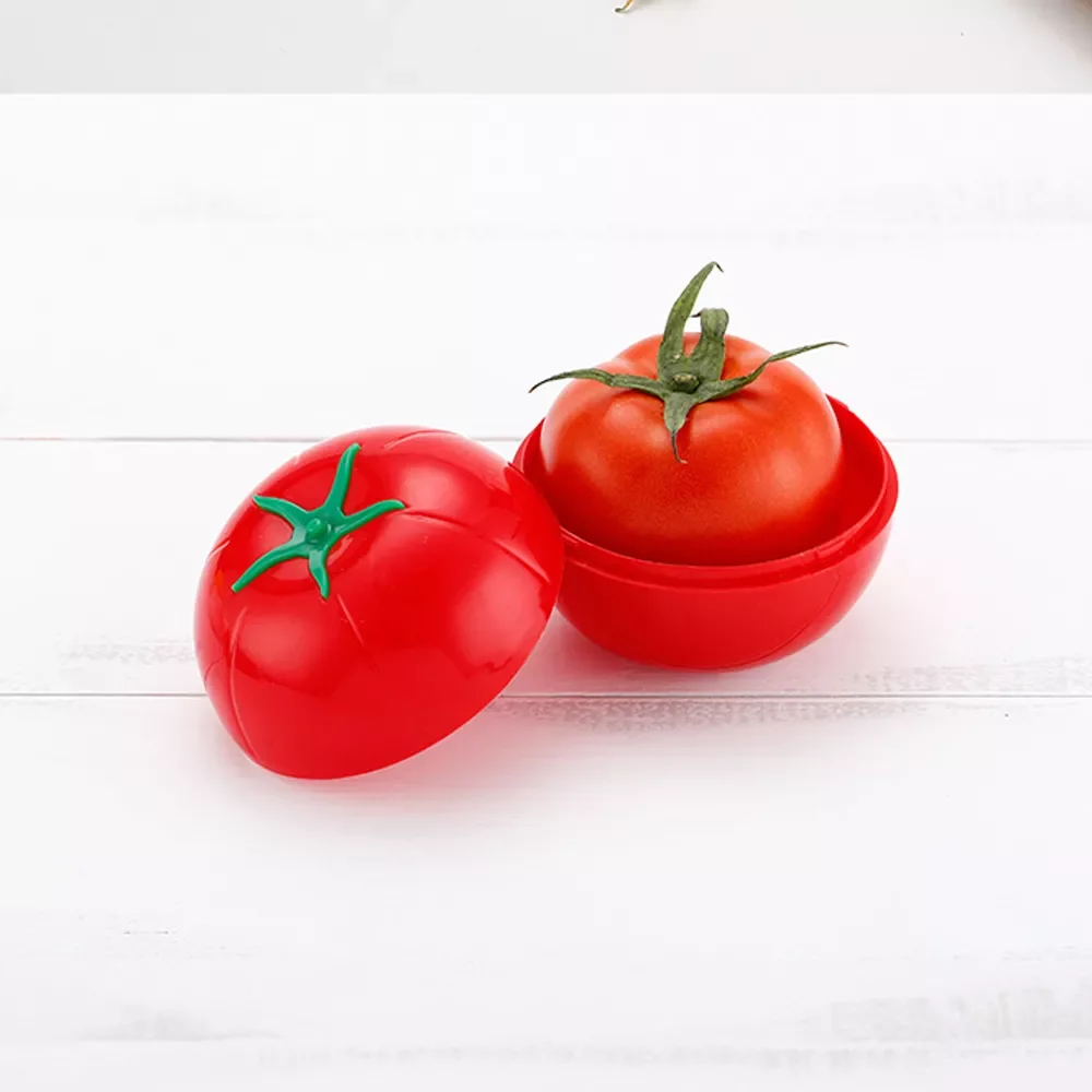 

NewGreen Pepper Garlic Shaped Food Containers Lemon Fruits Fresh Box Plastic Vegetable Fresh-keeping Box Refrigerator Storage