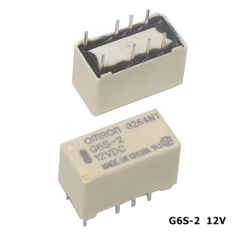 【10-1 шт.】Реле G6S-2-3VDC G6S-2-5VDC G6S-2-12VDC G6S-2-24VDC DC 3 В 5 12 24 Реле 8 контактов постоянного тока