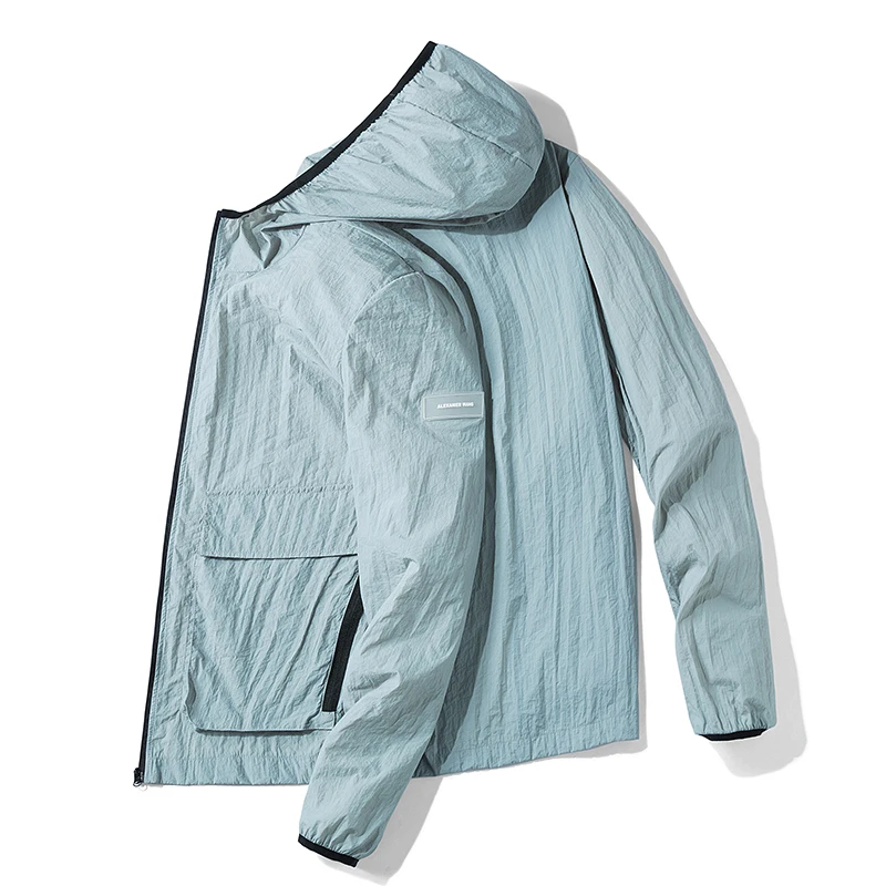Мужская Летняя модная ультратонкая дышащая быстросохнущая ветровка для пар
