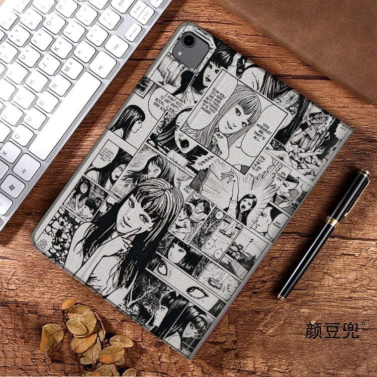 Фото Чехол Junji Ito Fujiang Anime для iPad 10.2 9th 10th 11t Air 3 Mini 6 7, роскошный силиконовый чехол Pro 12.9 11 для iPad Air 4 5 6 №5