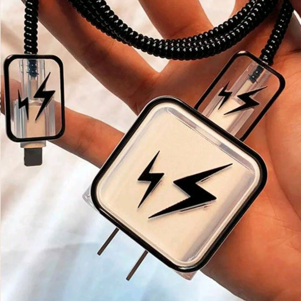 Набор прозрачных протекторов для зарядного устройства с разъемом Lightning 18/20 Вт