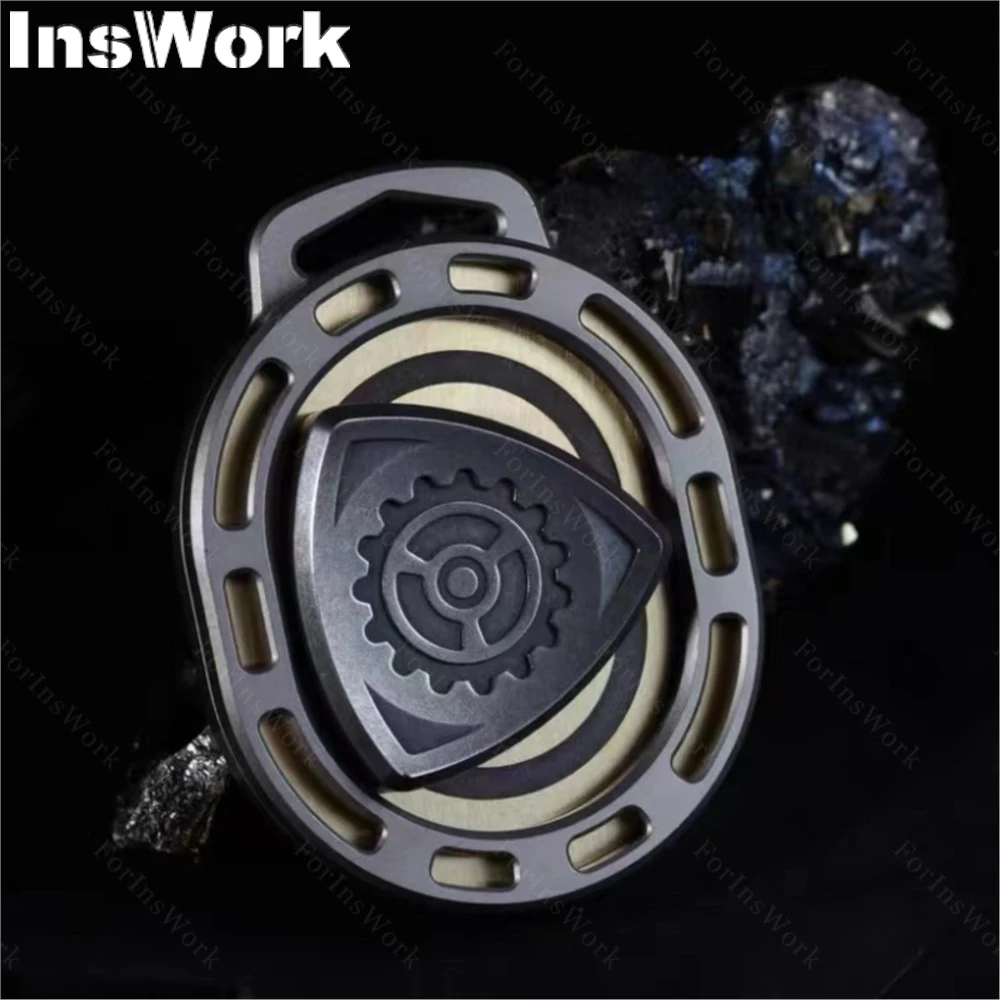 B.M. Металлическая титановая игрушка-Спиннер Двигатель смерти 2 0