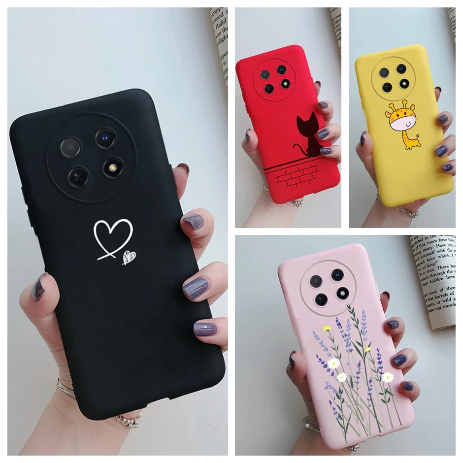 Фото Чехол для Huawei Nova Y91, мягкий силиконовый чехол из ТПУ карамельных цветов, чехлы для телефонов, Coque для Huawei Nova Y91, NovaY91 №1