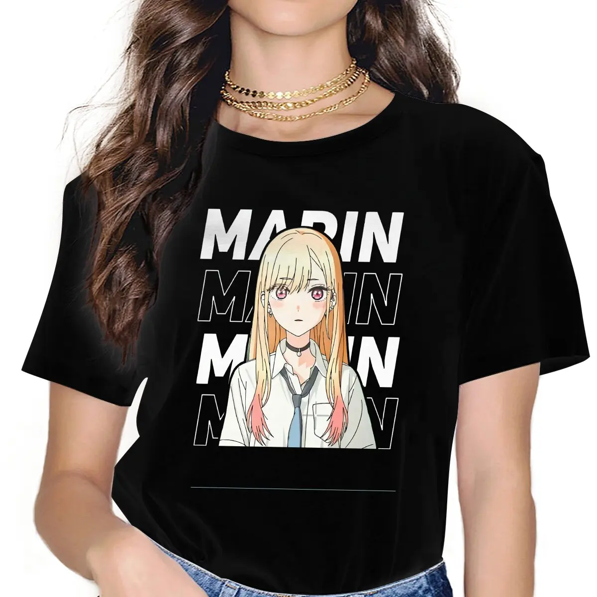 

Женские рубашки с Марином и Китагавой, Мой наряд, милый годзо вакана, аниме, винтажный женский топ большого размера, повседневные женские блузы в стиле Харадзюку