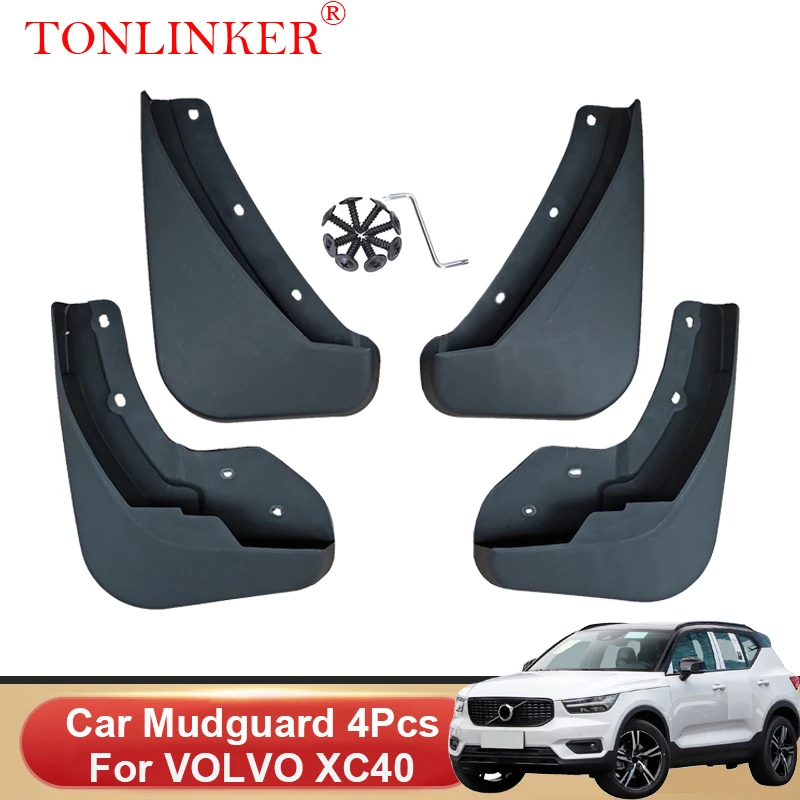 

TONLINKER Car Mudguard For VOLVO XC40 1 Gen 2018-2022 T3 T4 T5 D3 D4 Mudguards Splash Guards Fender Mudflaps 4Pcs Accessories
