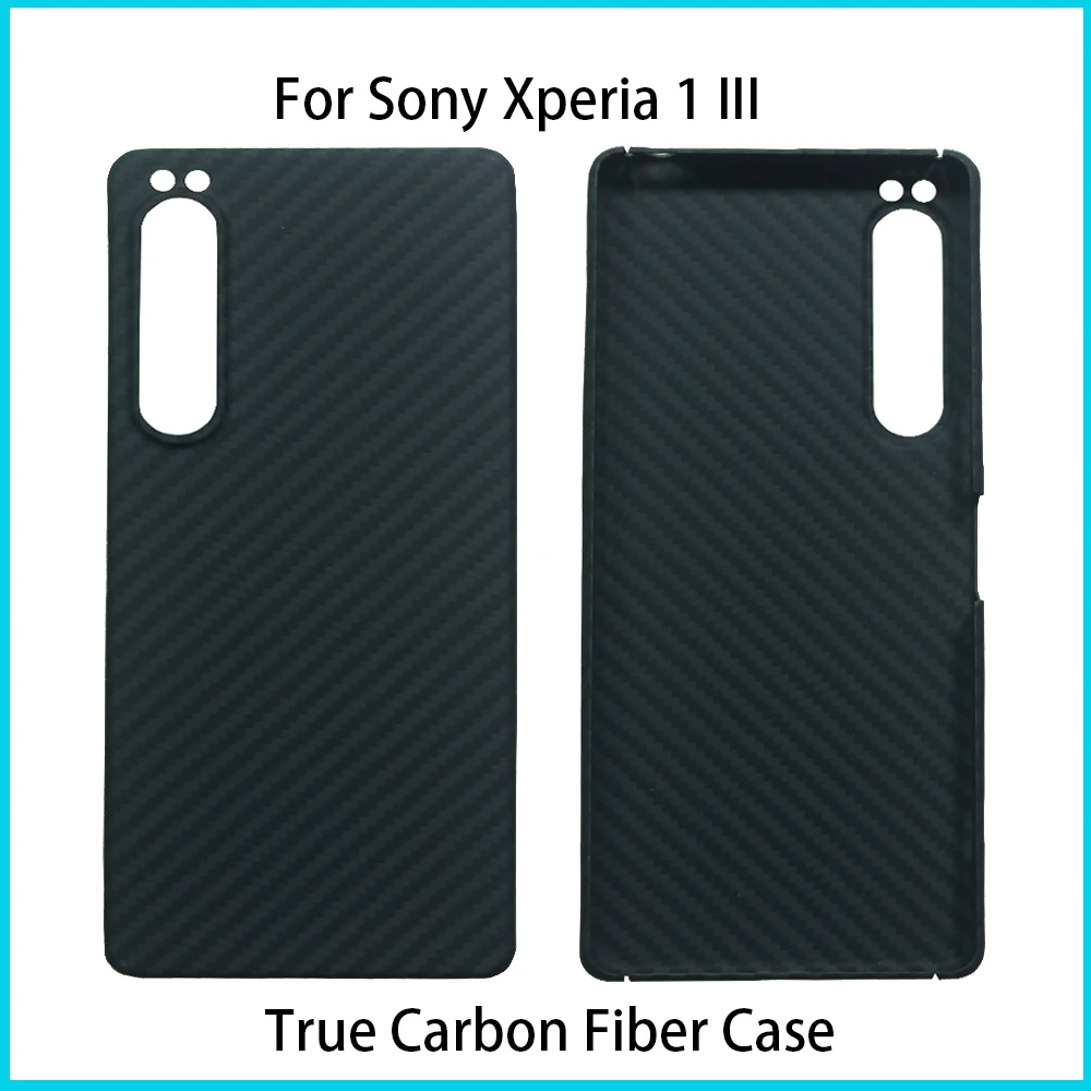 

Smhdmy Real Pure Carbon Fiber Protective Case For Sony Xperia 1 III Ultra-Thin Aramid Carbon Fiber Phone Case Hard Cover