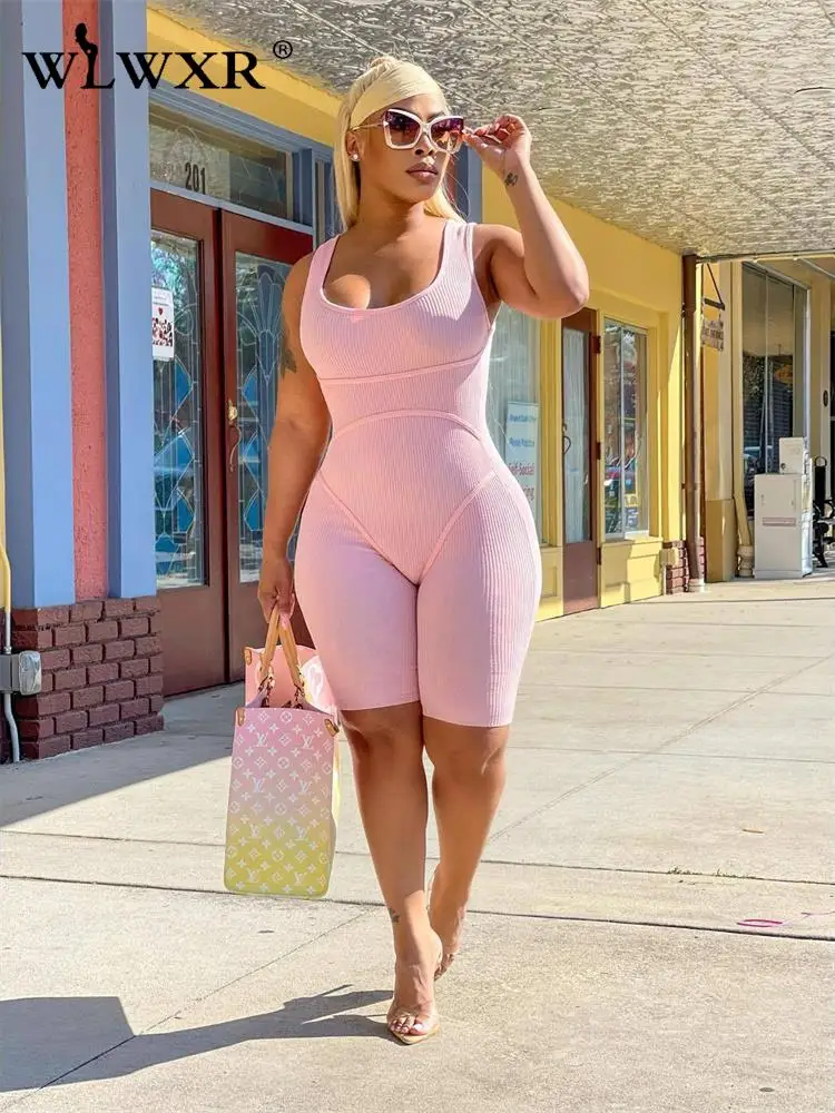 WLWXR Summer Streetwear Rompers Women Jumpsuits 2022 Backless Rompers Playsuits Black Pink Bodycon One Pieces Outfits Jumpsuit
WLWXR Summer Streetwear Rompers Women Jumpsuits 2022 Backless Rompers Playsuits Black Pink Bodycon One Pieces Outfits Jumpsuit