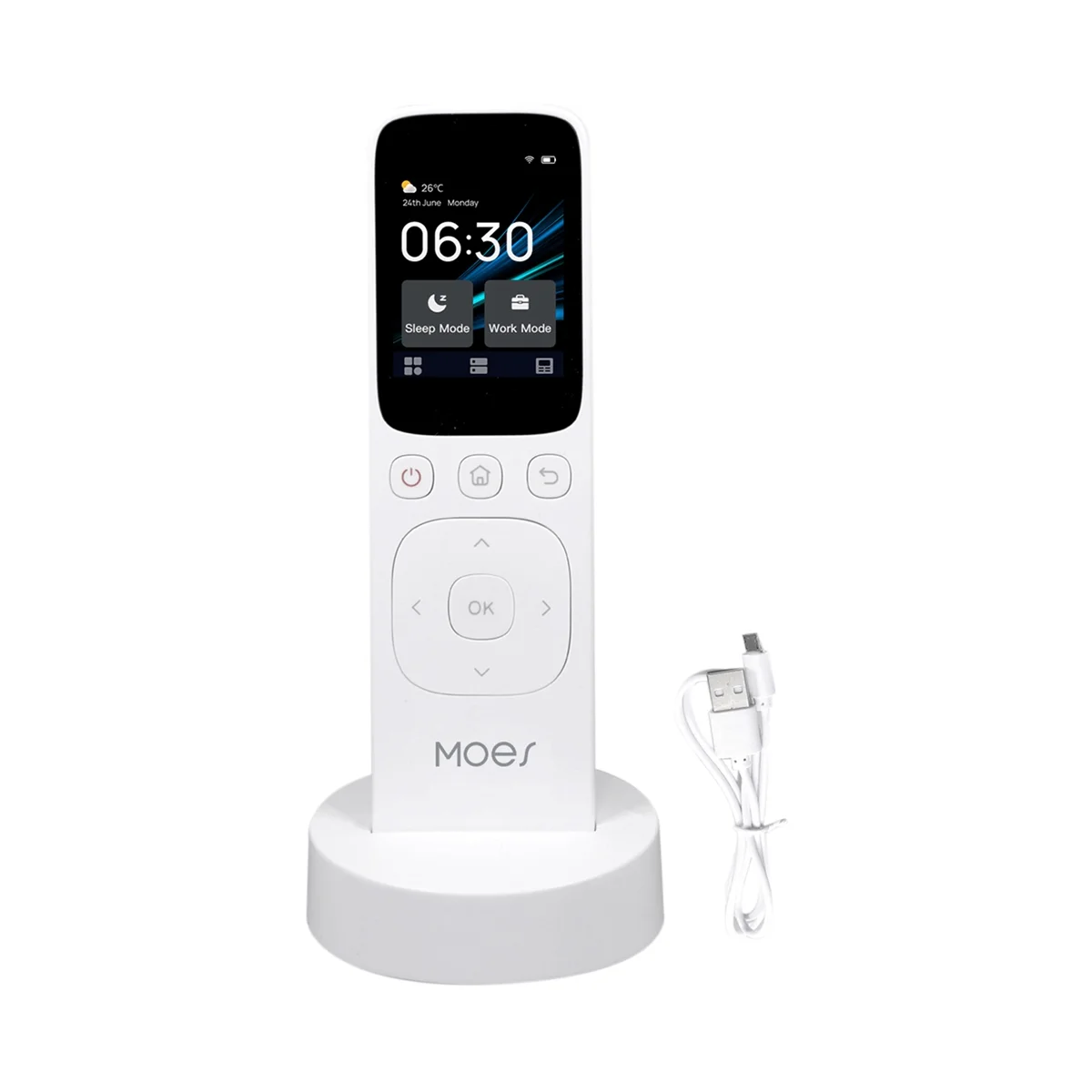 

Умная беспроводная панель управления MOES Wifi Tuya, ручной инфракрасный пульт дистанционного управления с сенсорным экраном для бытовой техники
