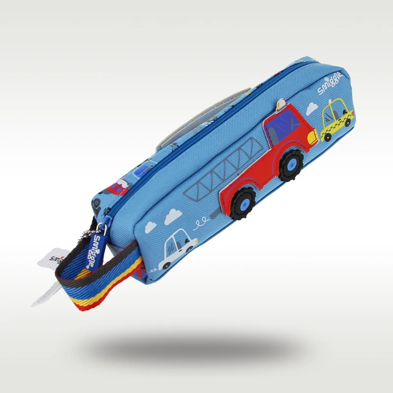 Австралия Smiggle оригинальный хит продаж пенал для мальчиков и детей крутой синий