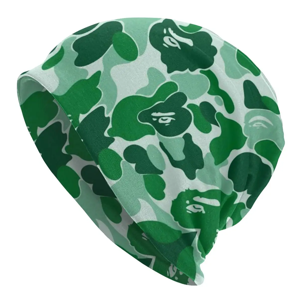 

Camo Green Beanies Caps For Men Women Unisex Cool Winter Warm Knitted Hat Adult Camouflage Bonnet Hats