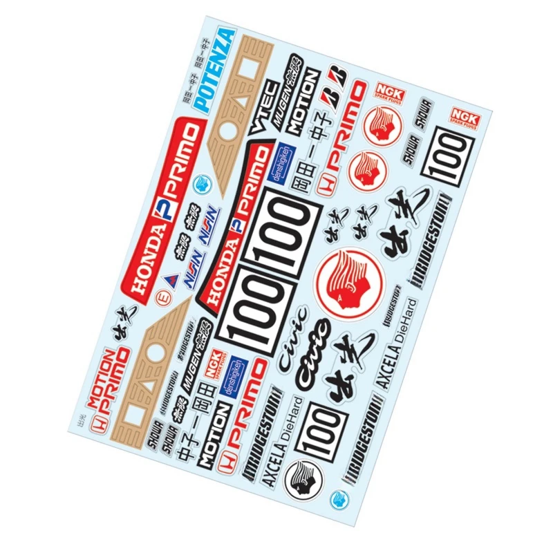 

Наклейка TC901 1/10 Idemitsu, Переводные картинки A4 RC, шины Tamiya HPI KYOSHO