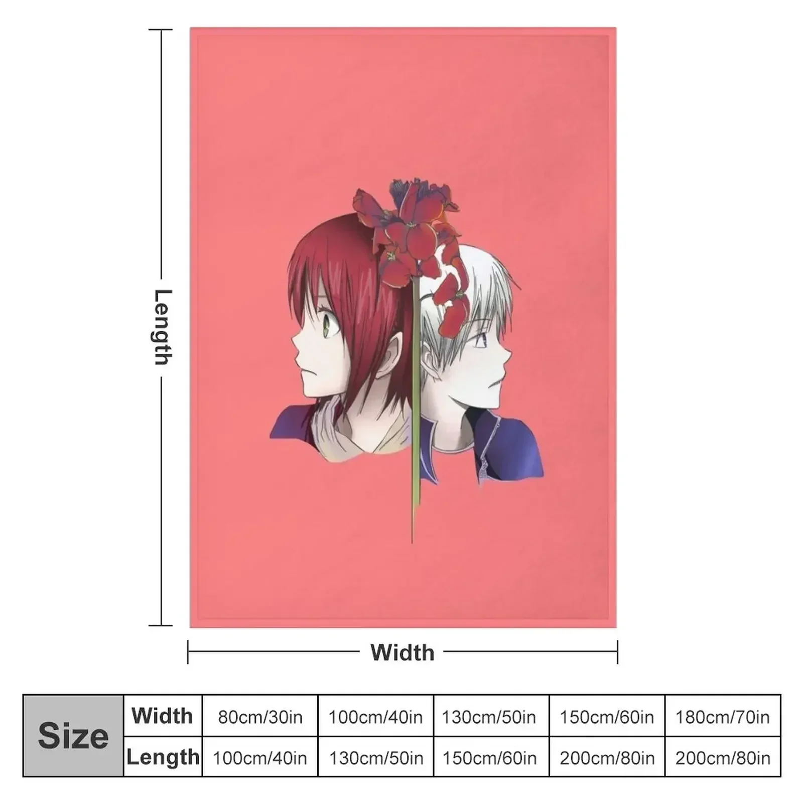 Одеяло Akagami no Shirayukihime одеяла в стиле аниме для малышей милые