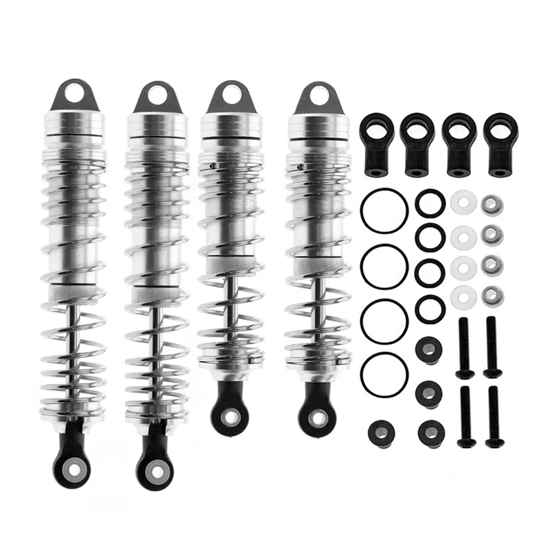 

4Pcs Metal Front And Rear Shock Absorber For Traxxas Slash 4X4 VXL 2WD Rustler Stampede Hoss 1/10 RC Car Upgrades