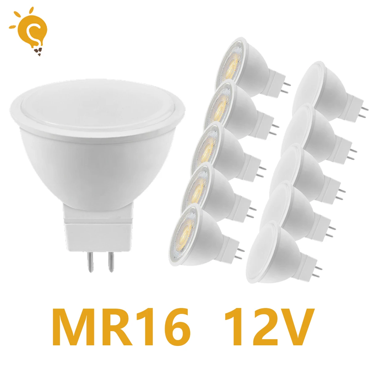 

4-20PCS LED low voltage spotlight in-line GU5.3 AC/DC 12V MR16 3W-7W Superbright No stoning can replace a 20W 50W halogen lamp