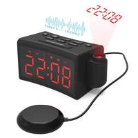 led snooze alarm clock fm radio usb projection digital clock timer table clocks