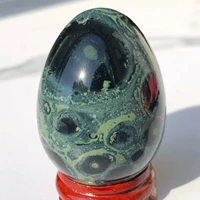 natural peacock eye jasper stone carved egg crystal furnishing articles raw ore specimens alleviate fatigue stone