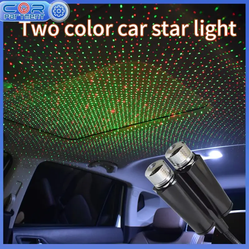 

Car Ambient Light Car Starry Usb Modified Roof Interior Decoration Star Sky Ceiling Projector Two Color Star Light