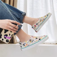 tenis feminino shoes for women 2022 canvas flat casual shoes female sneaker student slip on white shoes harajuku wind sneakers