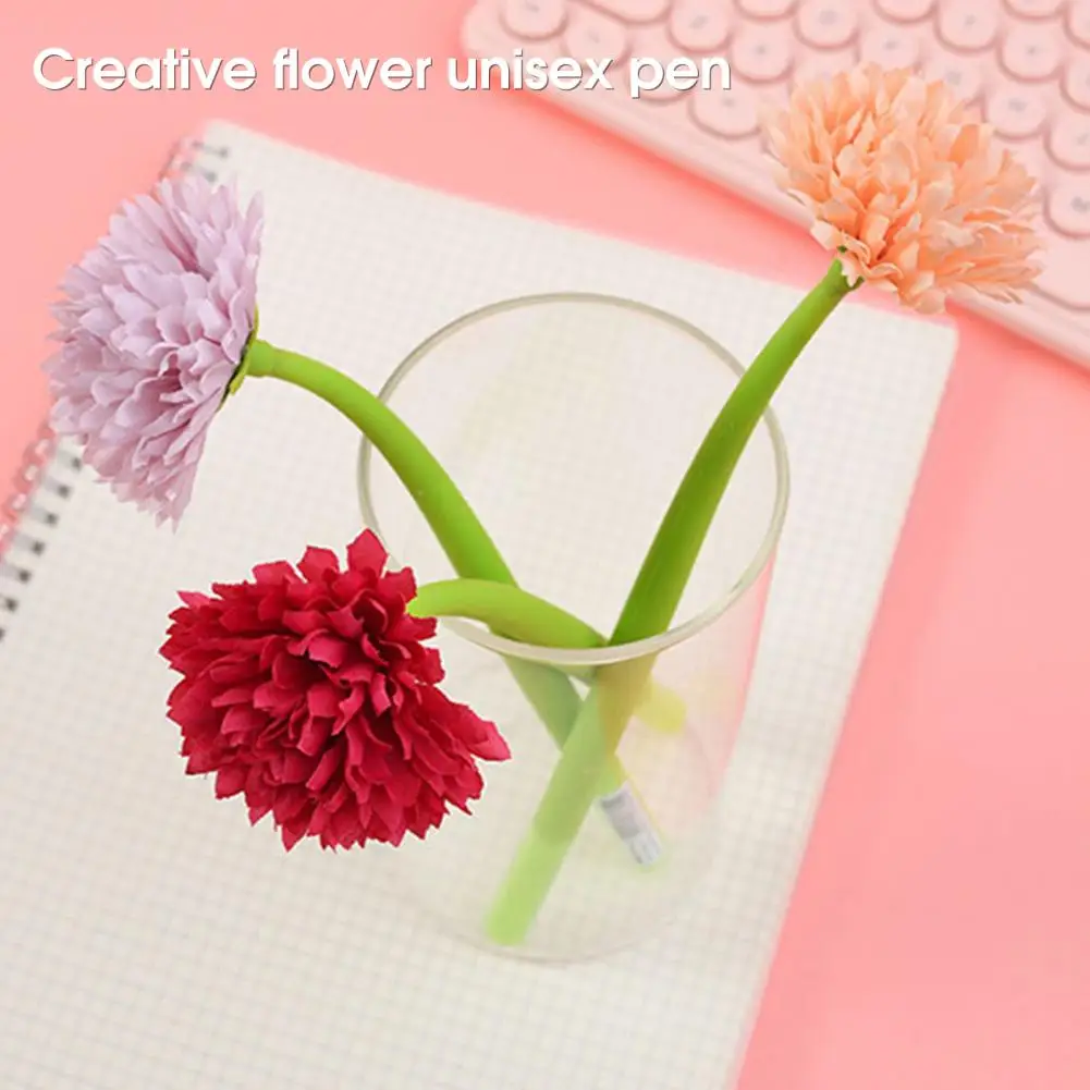 

Neutral Pen Artificial Flower Smooth Writing Portable Imitation Floral Anti-scratch Gel Pen School Supplies Flower Shape Pens