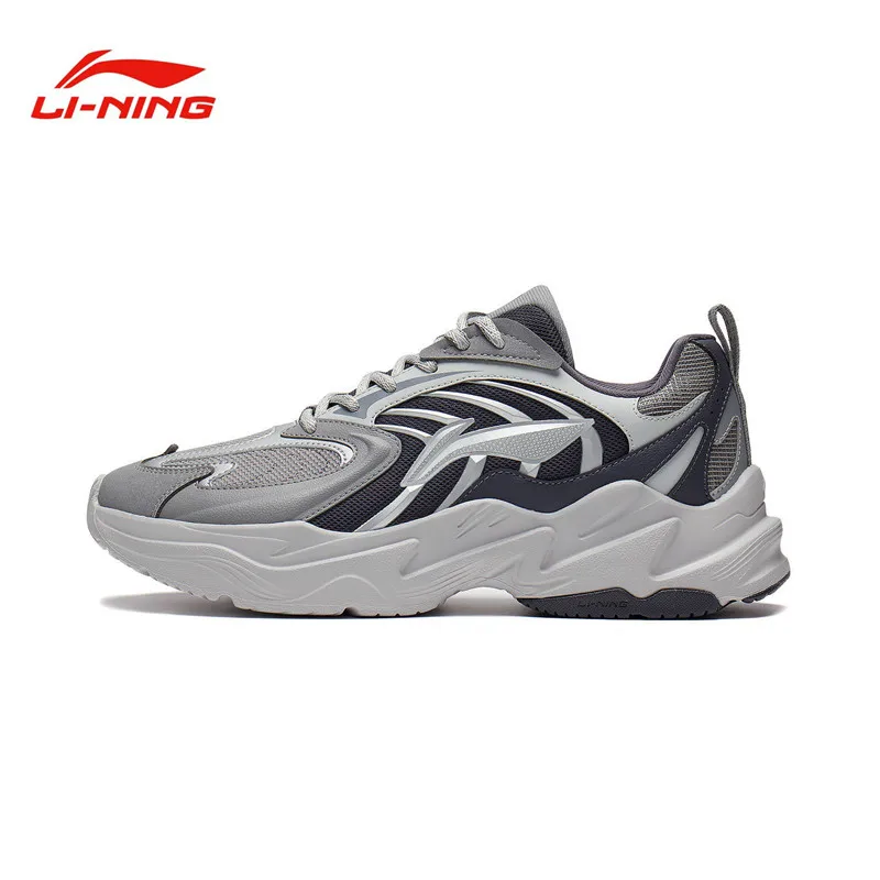Li Ning running shoes Men's shoes Qixing retro running shoes Light shock absorption shoes Casual sports shoes