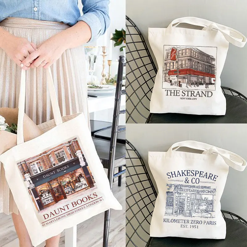 Shakespeare and Company Totes Daunt Books Tote Bag Canvas Sh