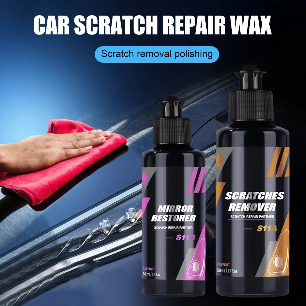 

S11A/B Car Paint Repair Scratch Remover Mirror Gloss Restorer Agent Scratch Repair Car Polishing Restoration Paste 50ml/100ml