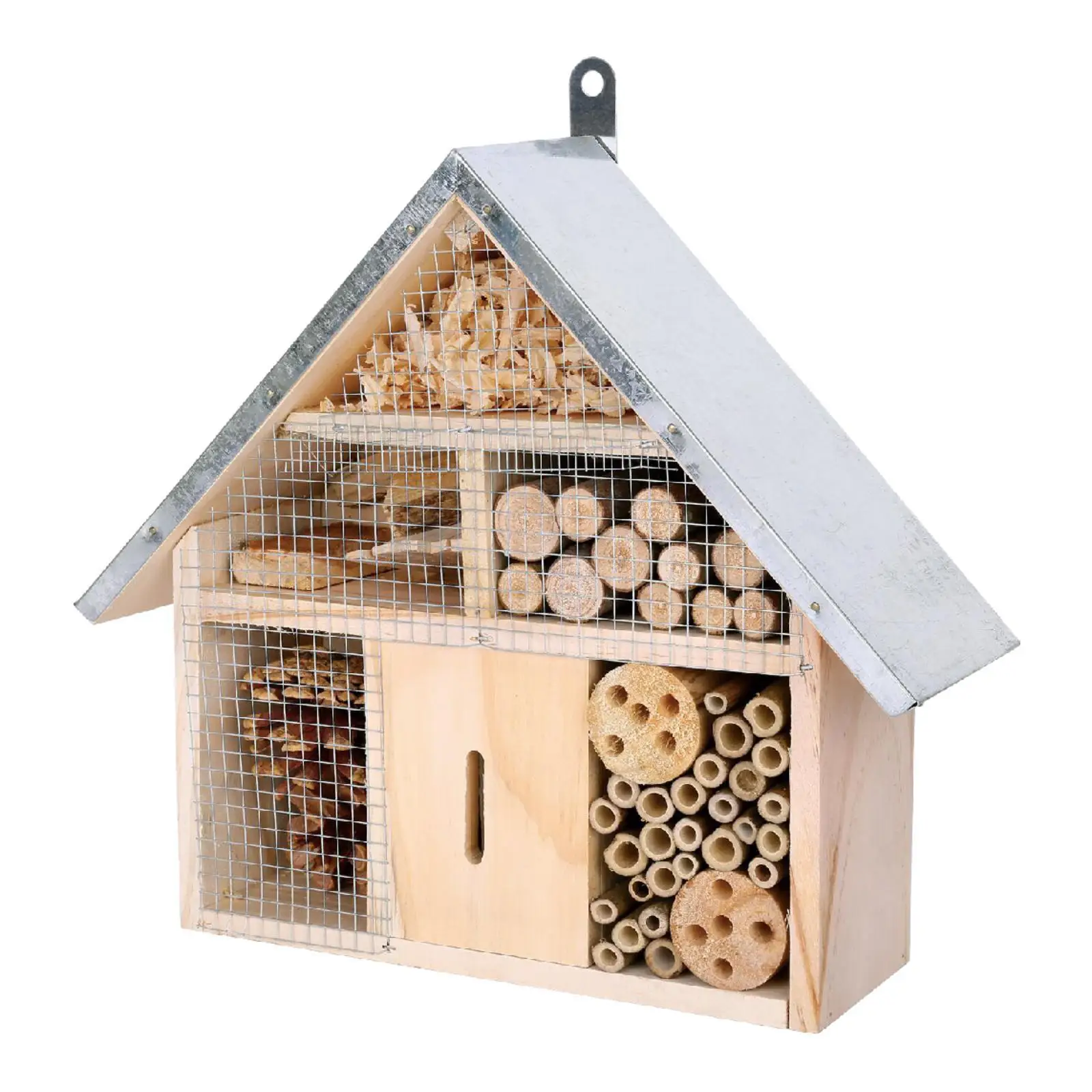 Wooden Bee House Garden Decor Breeding Hanging Habitat Butterfly Hotel Garden Nest Box for Outdoor Yard Garden Backyard Fence Wooden Bee House Garden Decor Breeding Hanging Habitat Butterfly Hotel Garden Nest Box for Outdoor Yard Garden Backyard Fence