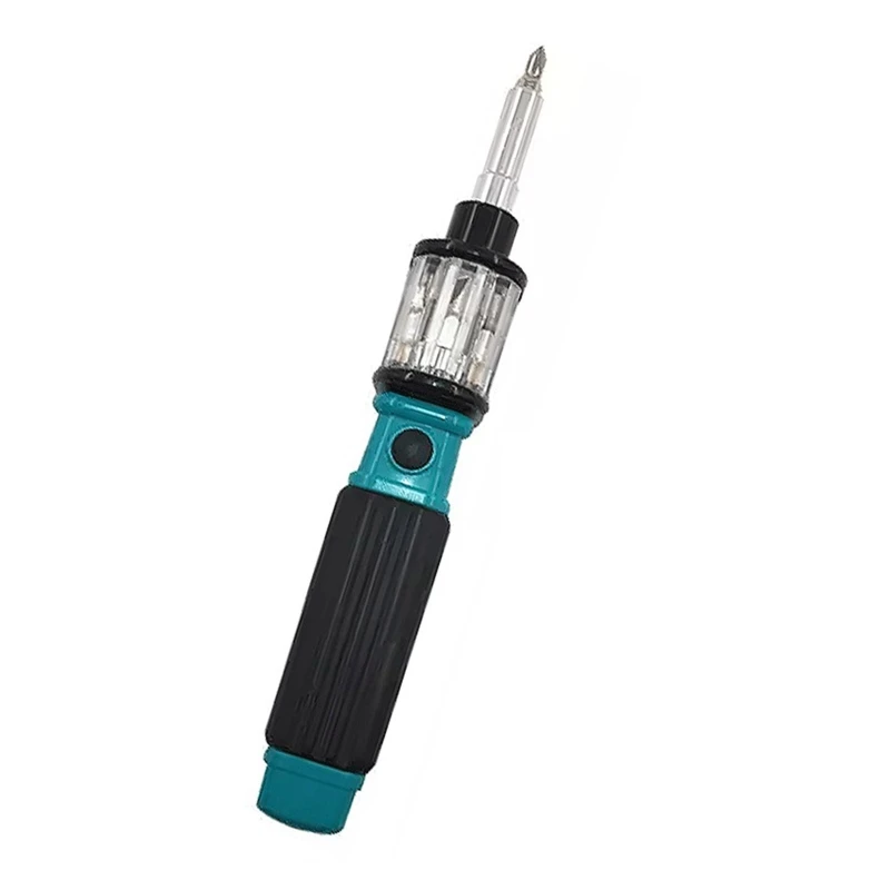 

Multi-bit Ratcheting Screwdriver, 15-in-1 Tool with SL3- SL4 SL6 PH1 PH2 PH3- R7UA