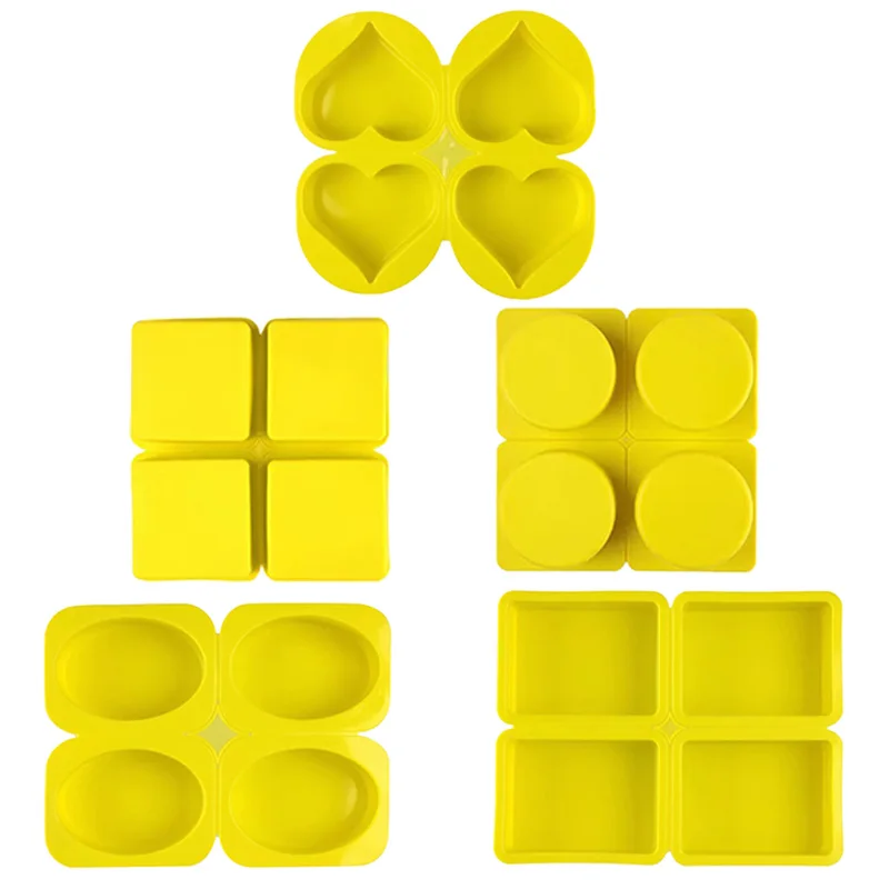 

1Pc/Set Yellow Silicone Various Shape Biscuit Mold Bakery Non-Stick Donut Maker Handmade Dessert Molder Kitchen Baking Cake Tool