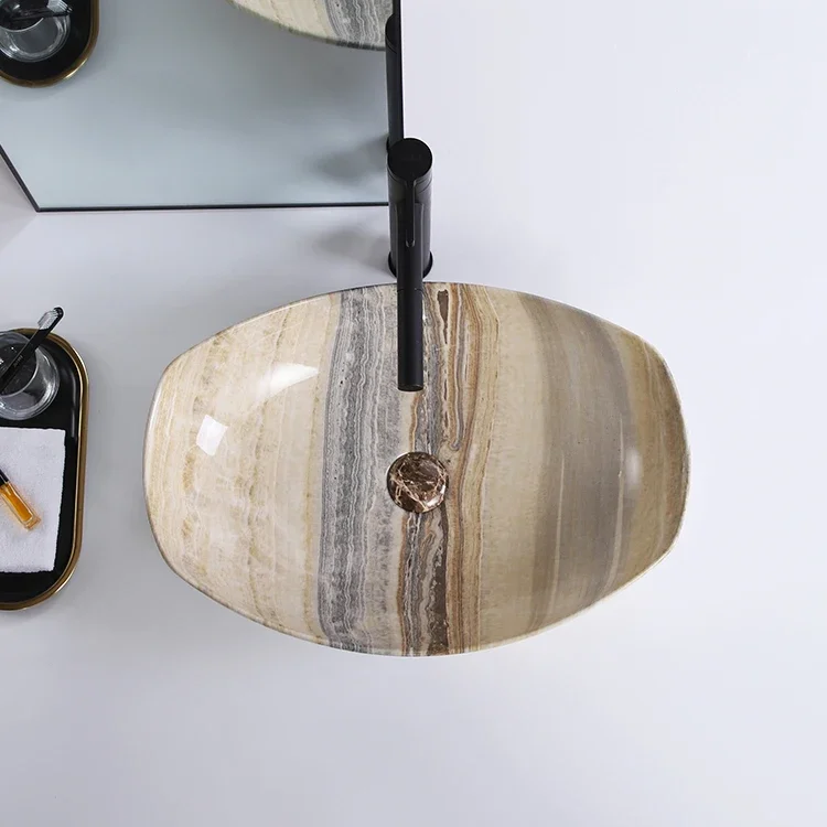 Новый дизайн керамическая овальная столешница в европейском стиле для отеля