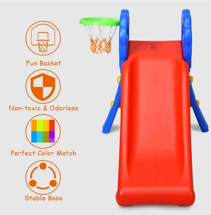 

Indoor Children's Small Slide Environment PE 1-6 Years Old Baby Up And Down Playground Kindergarten Slide Express delivery HWC