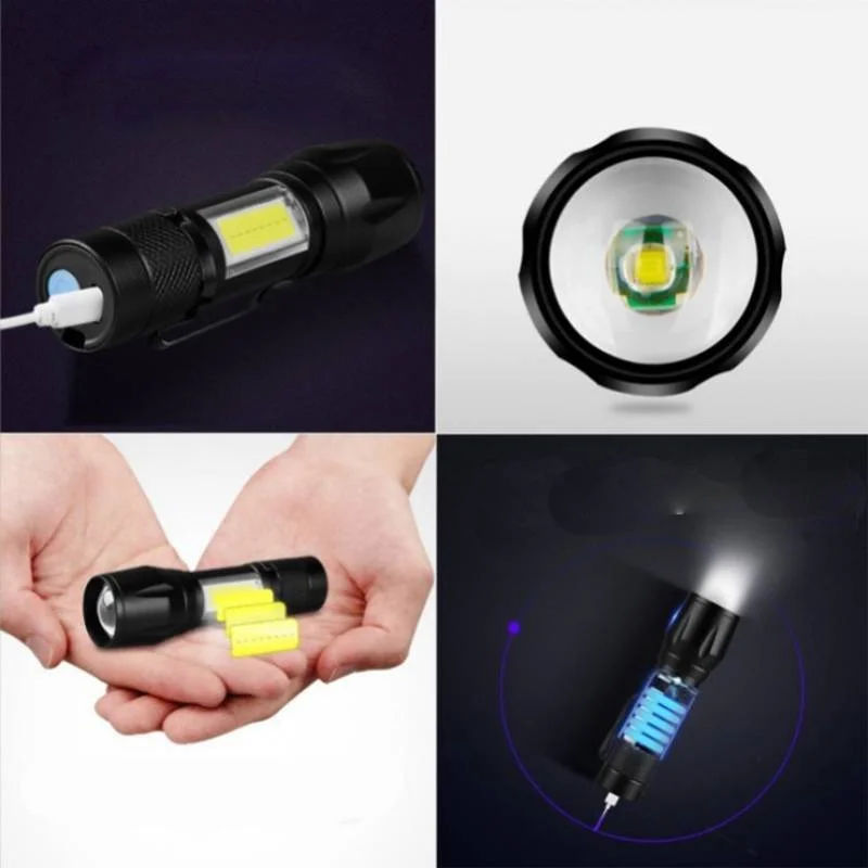 Фонарик с аккумулятором CREE Q5 светодиодный головной фонарь зарядкой через USB и