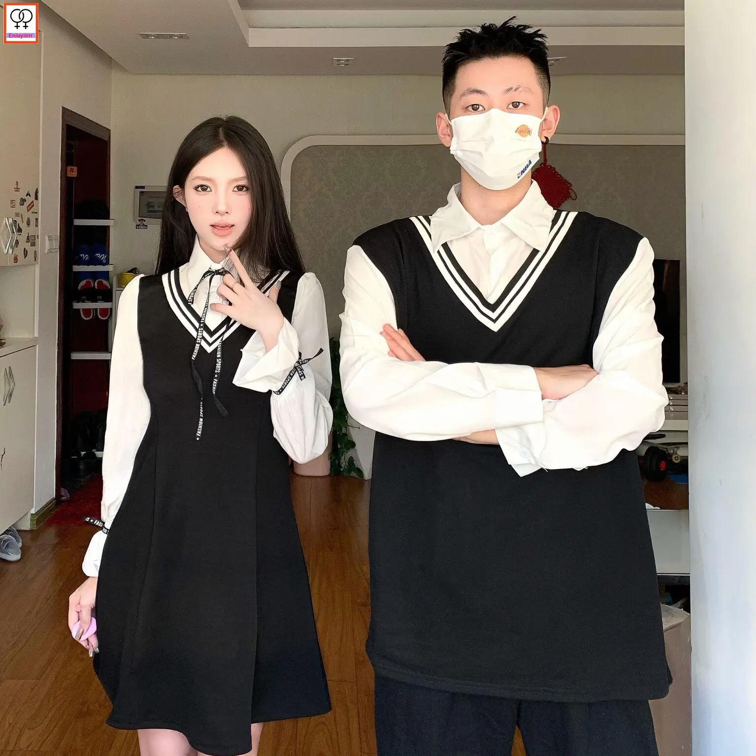

New Year Matching Couple Clothes 2023 Holiday Honeymoon Outfits Date Girls Boyfriend Female Male Lovers Couple Hoodie Dress