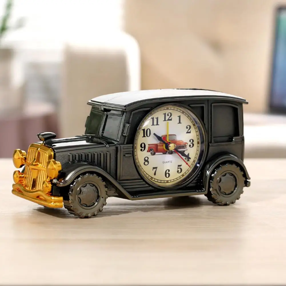 Retro Big Numbers Digital Pointer Time Display Car Shape Des