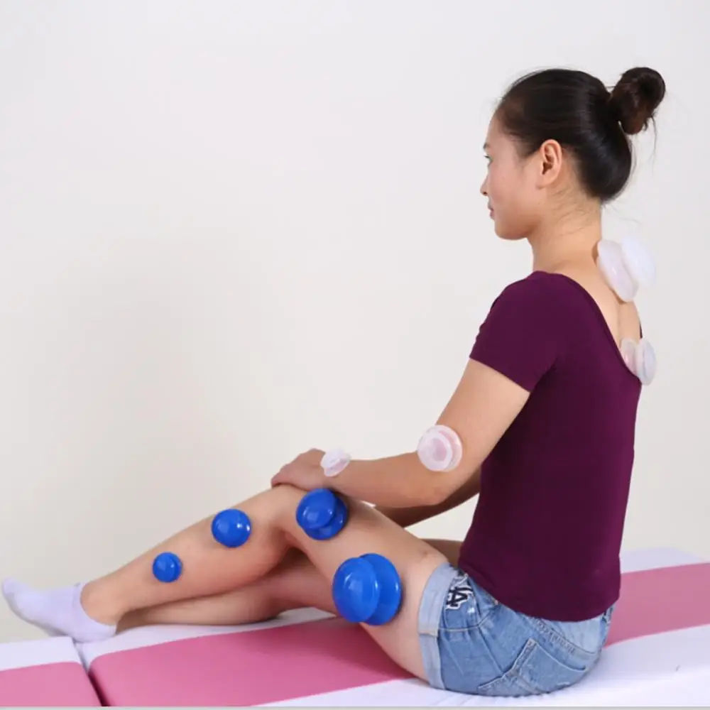 4 шт. силиконовые банки для массажа