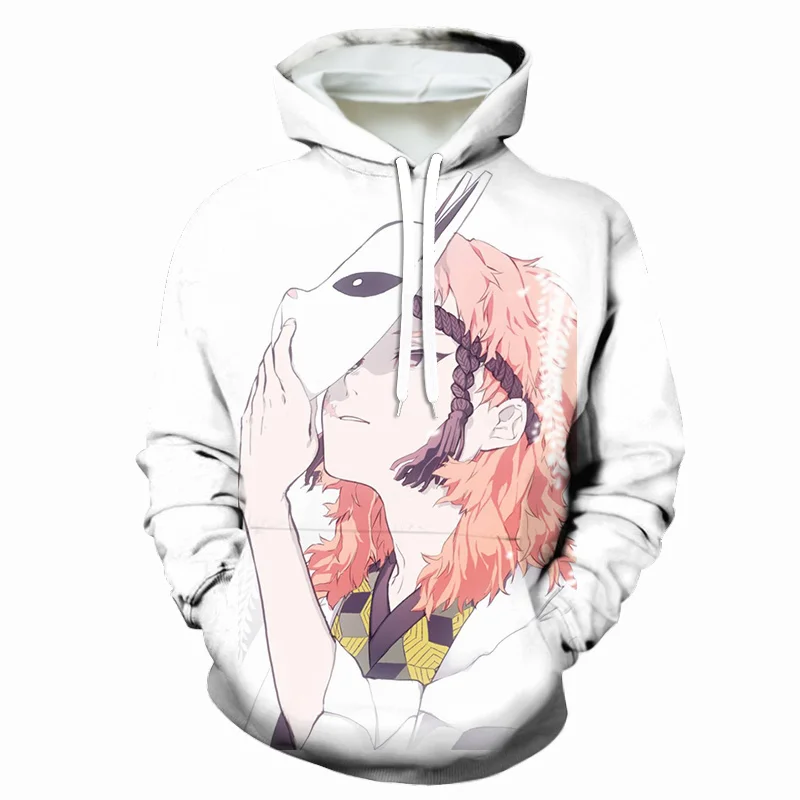 

Women Hoodie Demon Slayer Men 3D Printed Casual Harajuku Japan Anime Kimetsu No Yaiba Hoodie Oversized Tops Boy Girl Coat