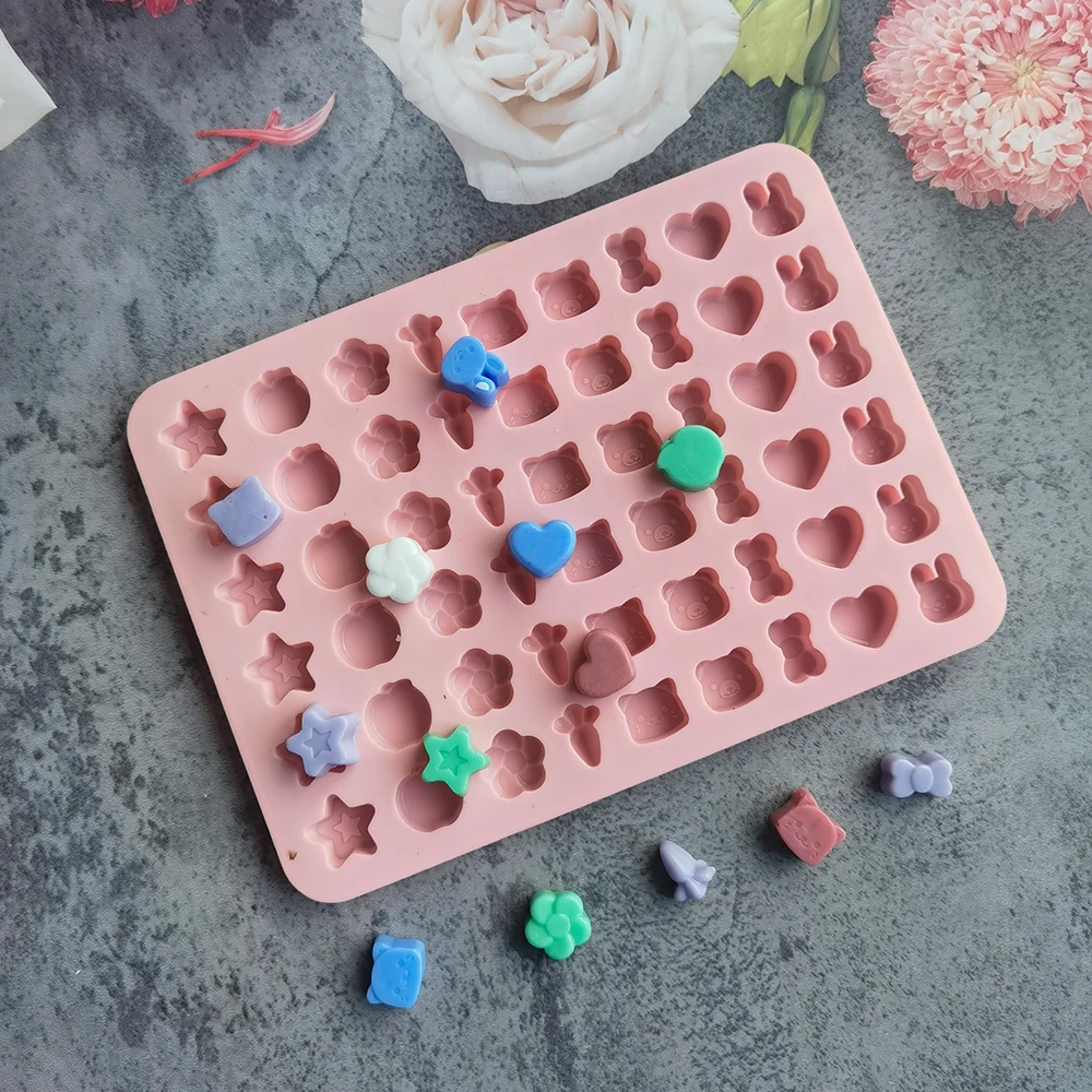 

Various Silicone Candy Mold Animal Fruits Marine Organism Shaped Chocolate Fudge biscuit Mould Cake Baking Decorating Tools