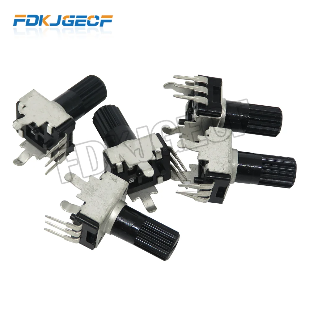 

RV09 horizontal 12.5mm Shaft Rv09 Vertical 1k 2k 5k 10k 20k 50k 100k 0932 Adjustable Resistor 9 Type 3pin Seal Potentiometer