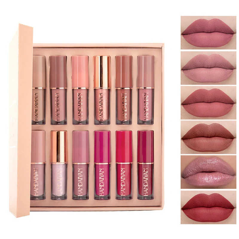 

Matte Lip Gloss Stick Tints Lipstick Set Tinta De Labios Labiales Mate Larga Duracion 24 Hours Waterproof Free Shipping Coreano