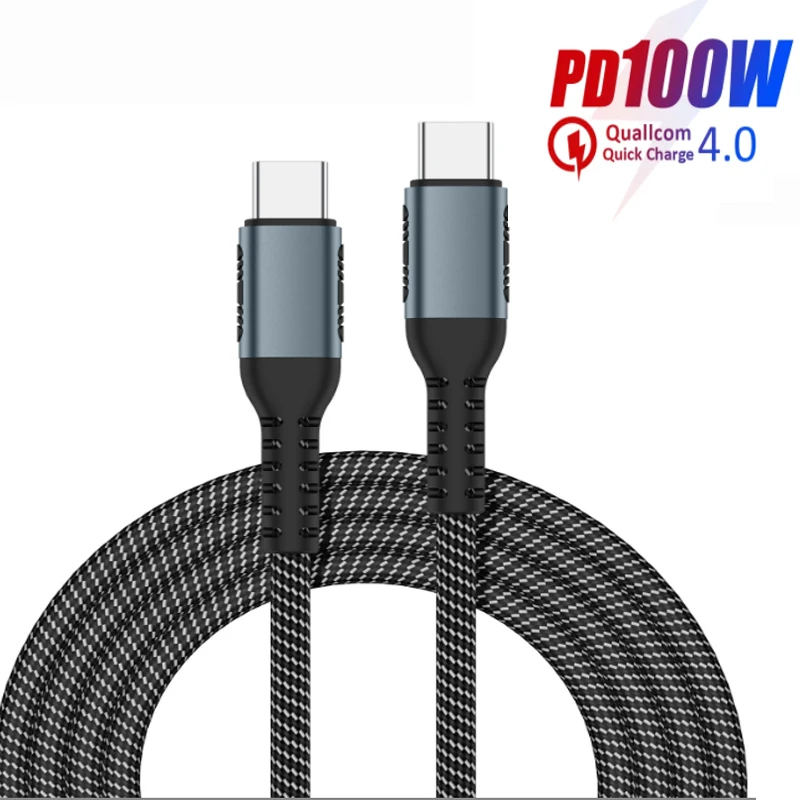 

USB Type C to C 100W Cable,Power Delivery Fast Charging PD Charger Cord for MacBook Mac,iPad Pro 11 12.9 Air 4 5 4th 5th