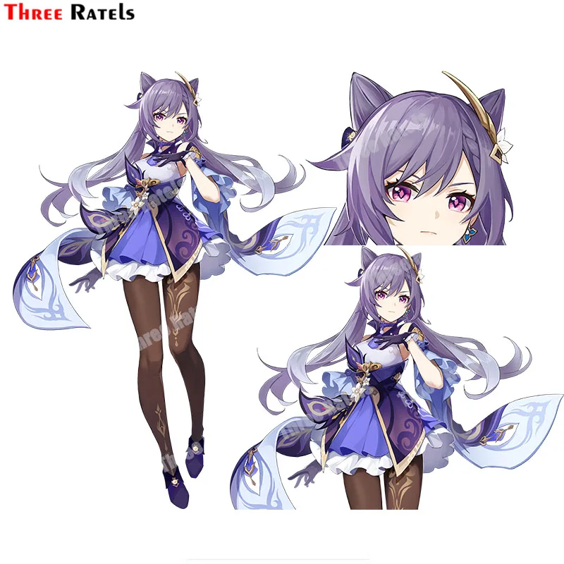 

Наклейка Three Ratels B31 Chongyun Of Genshin Impact для Yamaha, автомобильные наклейки, аксессуары, съемные красочные наклейки