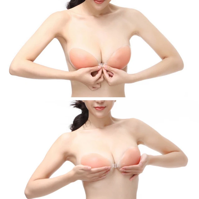 Silicone Invisible Bras Breast Patch Chest Gather Up Brassiere Self-adhesive Breast Sticker Push Up Strapless Underwear 5