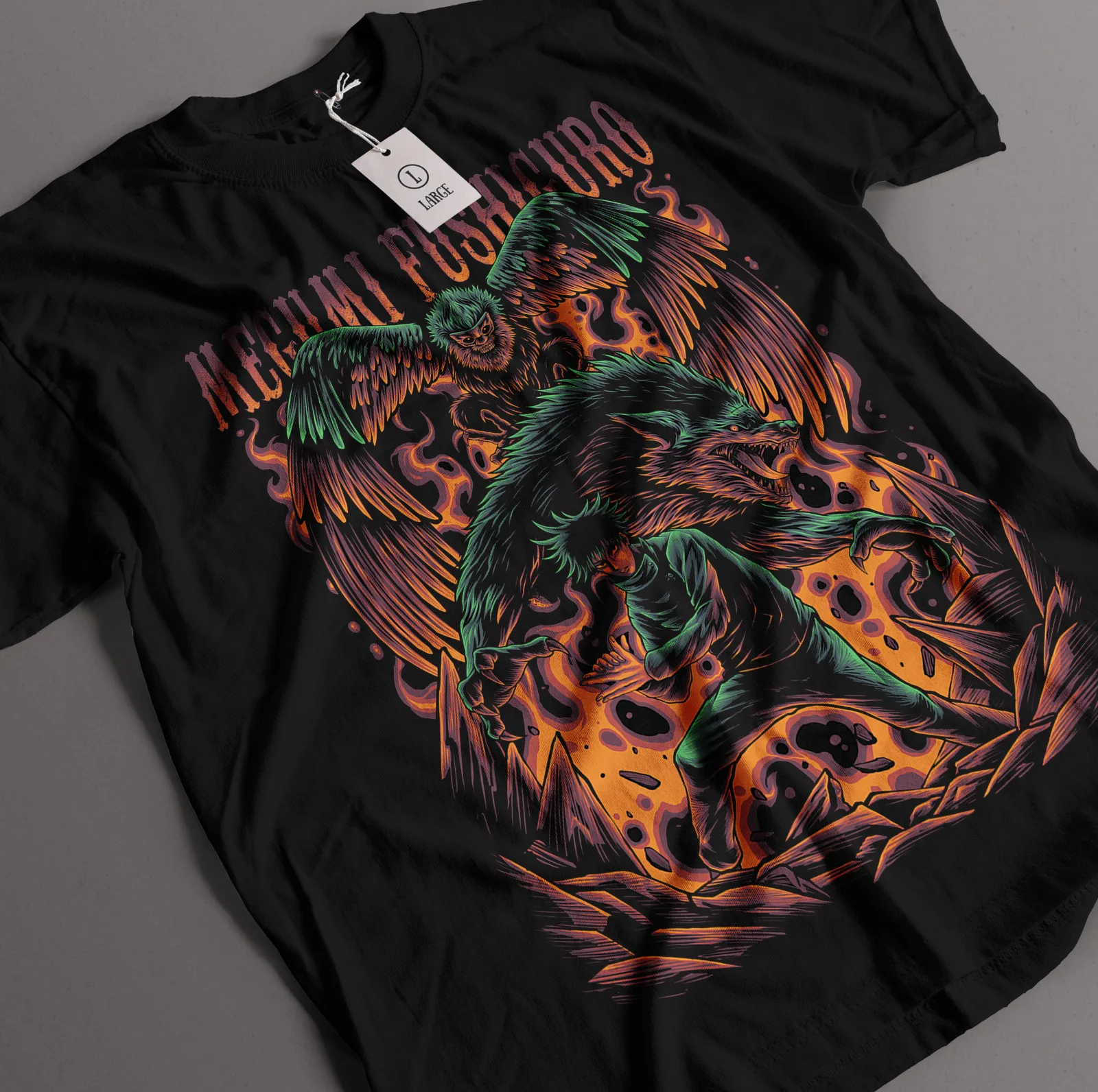 Футболка Megumi Fushiguro футболка JJK Gojo Toji Sukuna аниме