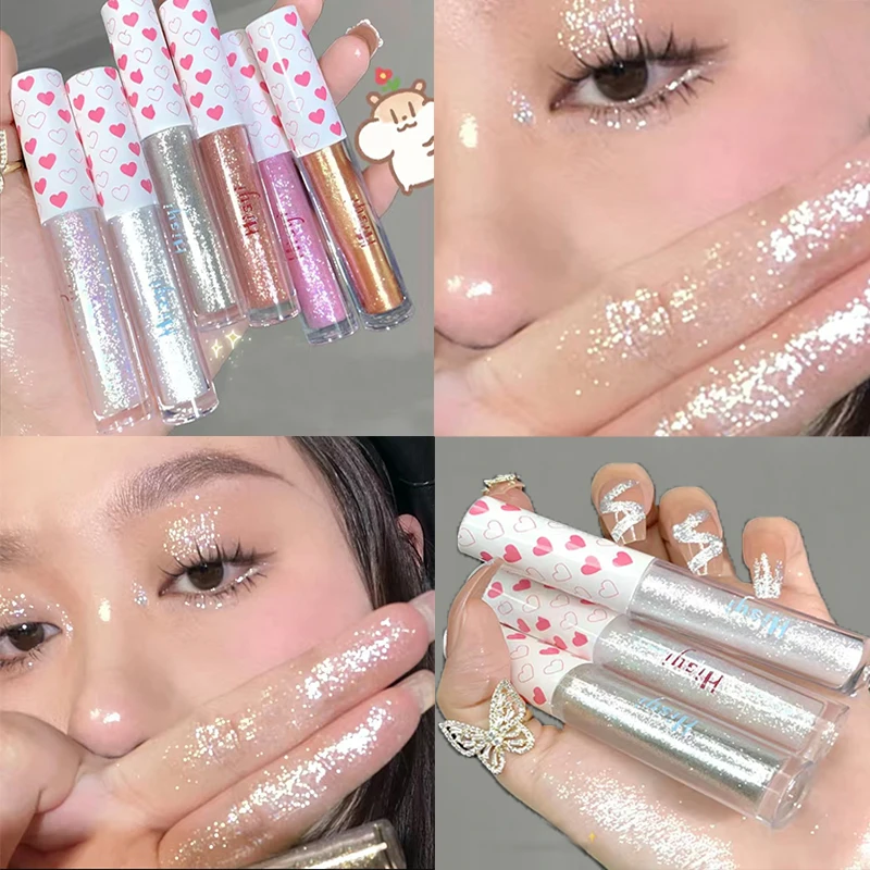 

6 Color Glitter Diamond Liquid Eyeshadow Waterproof Quick-drying Long Lasting Not Easy To Fall Off Eye Shadow Makeup Beauty Tool